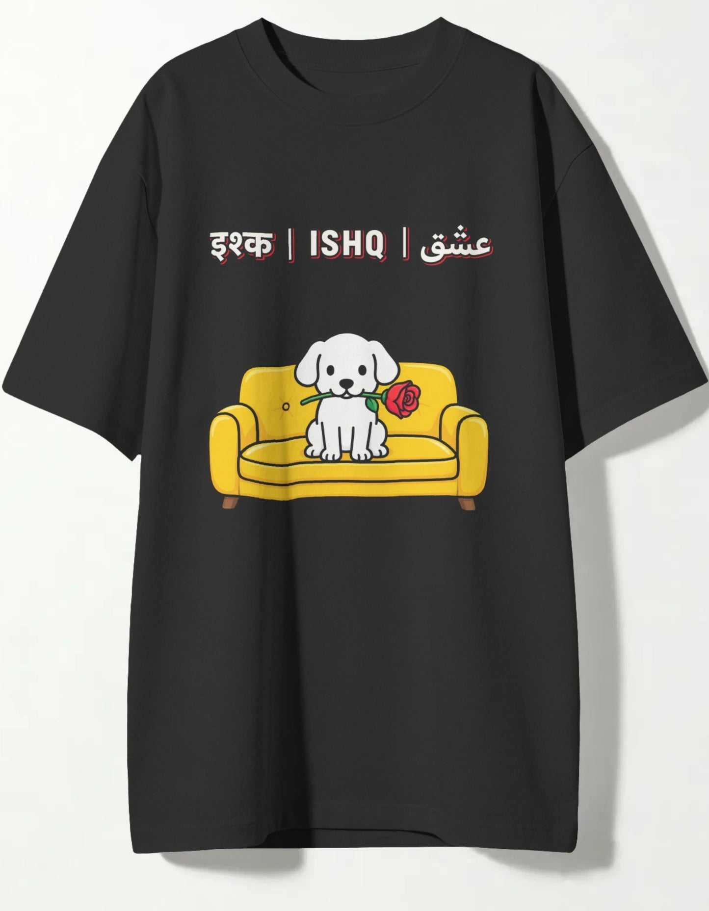 The "Ishq" Unisex Terry Oversized T-Shirt