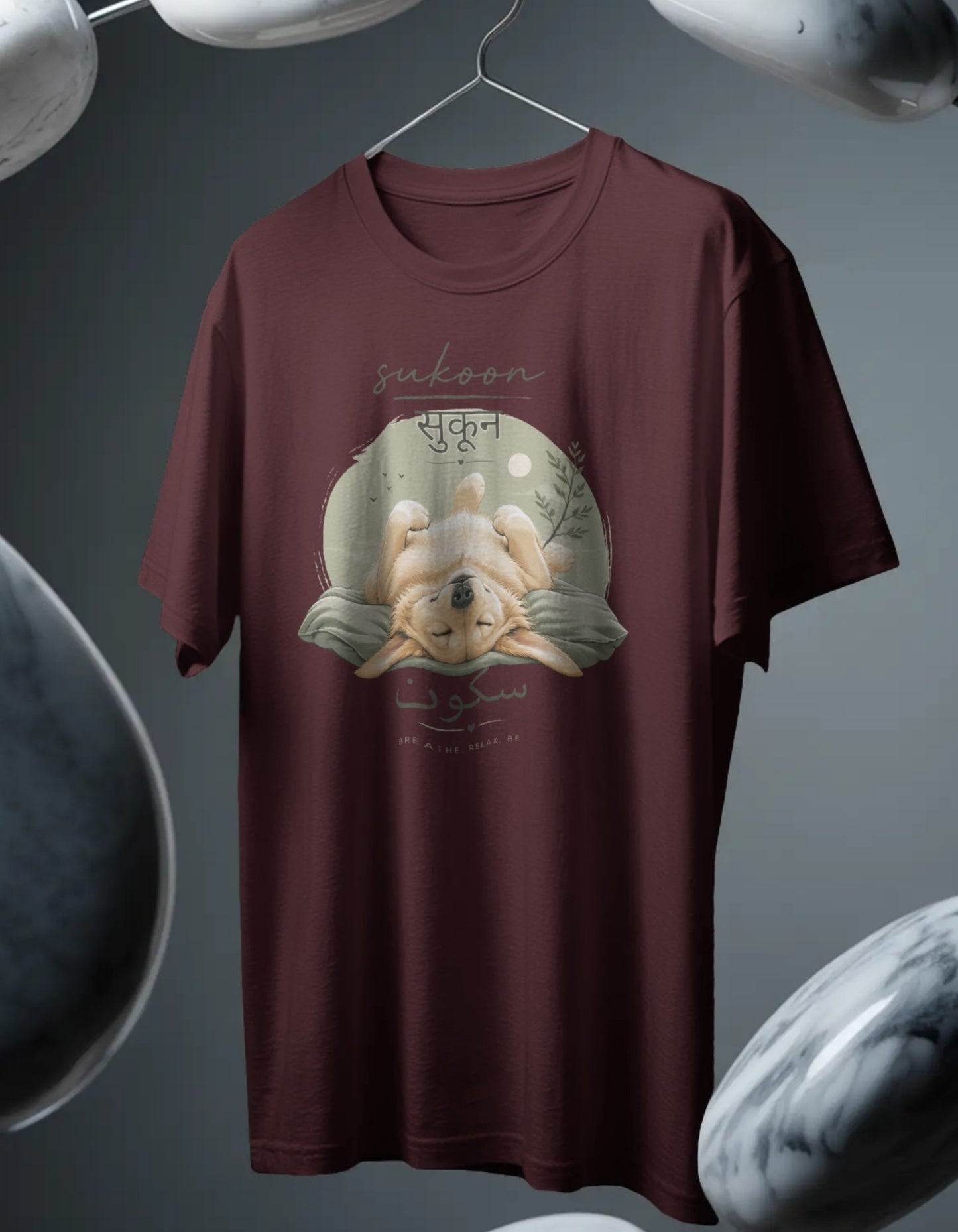 Sukoon Golden Retriever - Oversized Pet Parent T-shirt